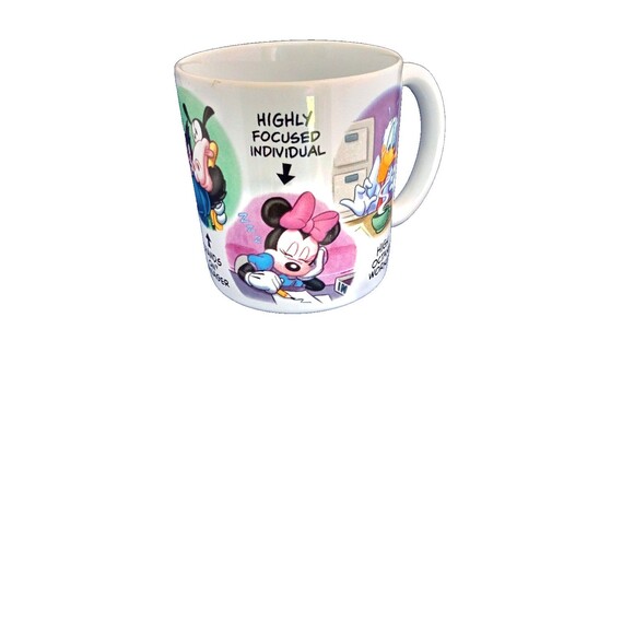 Vintage Disney Office Mug - Mickey Minnie Donald - Staff Manager Coffee Cup - Picture 2 of 6